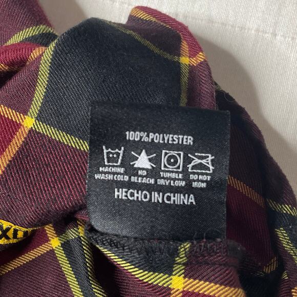 Dixxon Button Up Shirt Women's Medium Red Black Plaid Flannel Form and Function - Picture 7 of 8